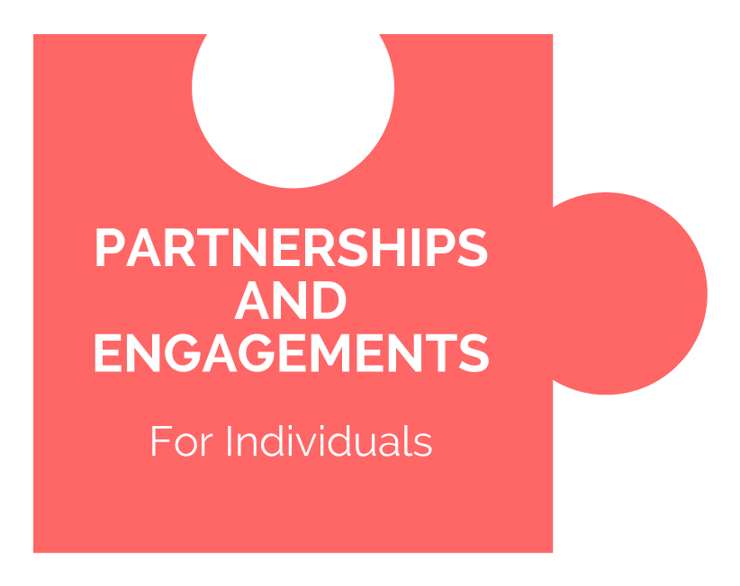 Partnerships and Engagements (For individuals) button